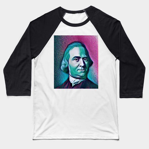 Samuel Adams Portrait | Samuel Adams Artwork 5 Baseball T-Shirt by JustLit